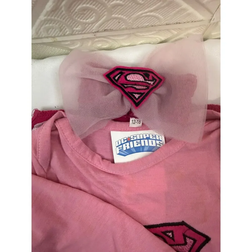 SKU3041 Rubie's Costume Baby DC Super Friends Supergirl 6-Piece Pink  12-18 Mts